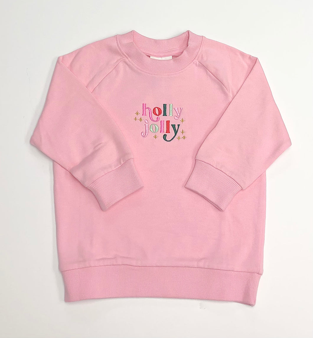 Girls Light Pink Sweatshirt
