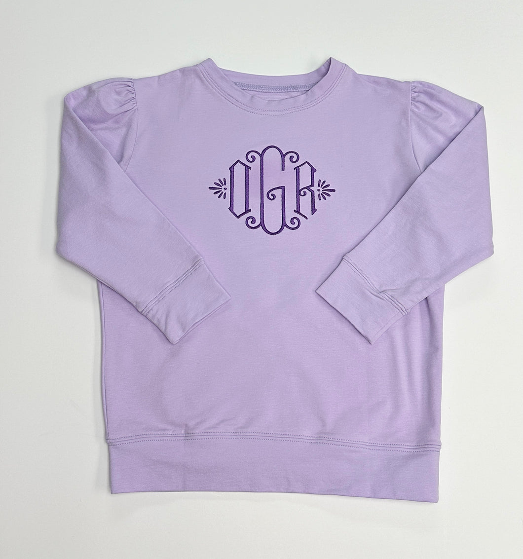 Lavender French Terry Sweatshirt