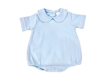 Load image into Gallery viewer, Boys Blue S/S Collar Bubble
