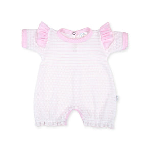 Pink Angel Sleeve Paty Knit Bubble