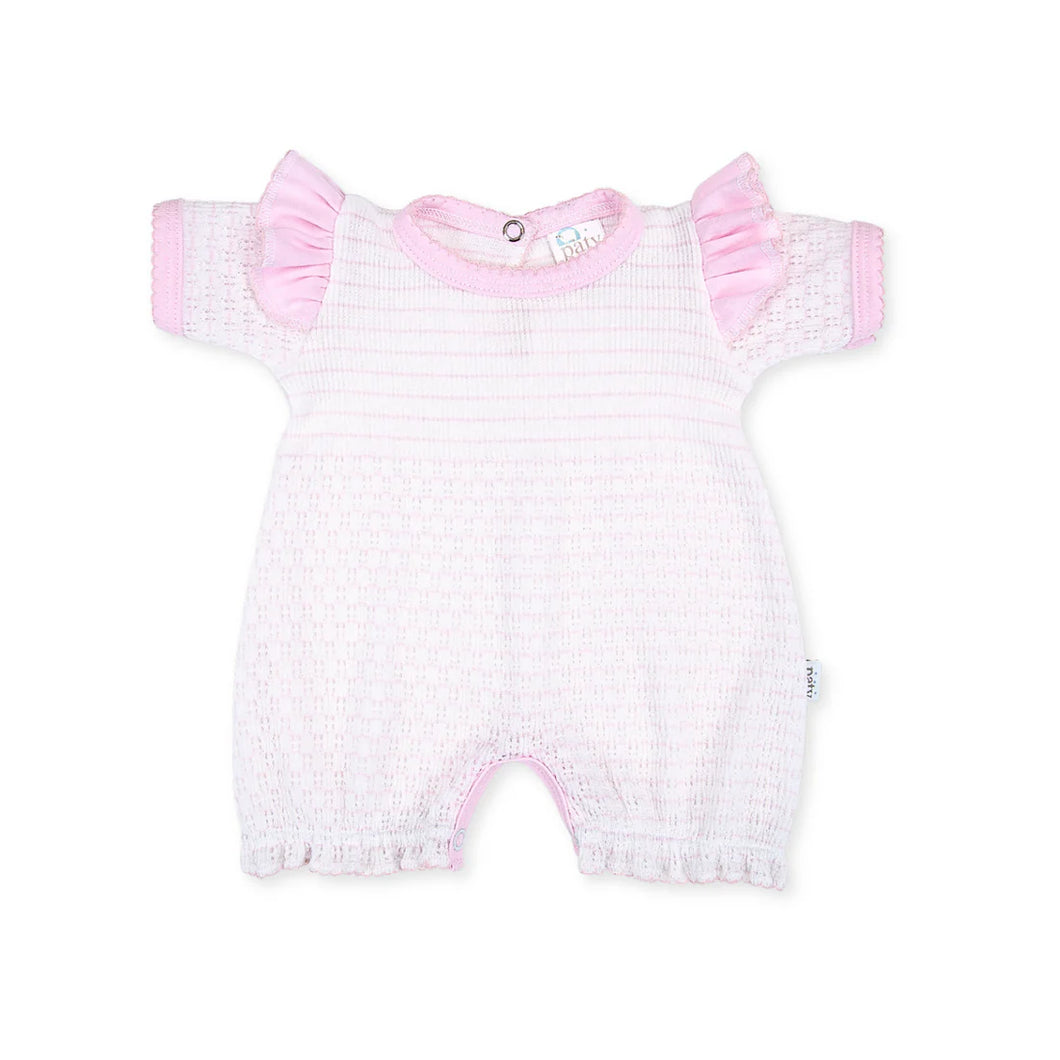 Pink Angel Sleeve Paty Knit Bubble