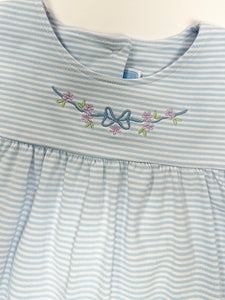 Girls Light Blue Stripe Jillian Jumper