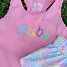 Load image into Gallery viewer, Pink Racer Back Tank Top