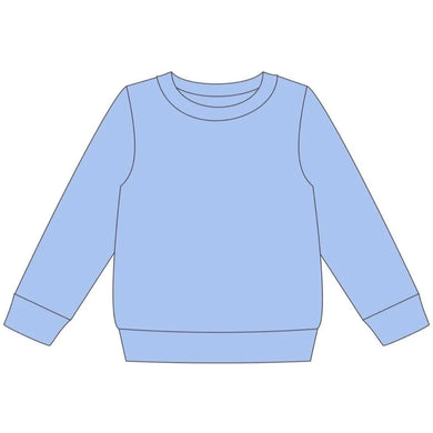 Blue French Terry Pullover