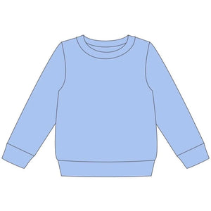 Blue French Terry Pullover