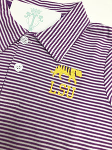 Purple Stripe Graham Shirt