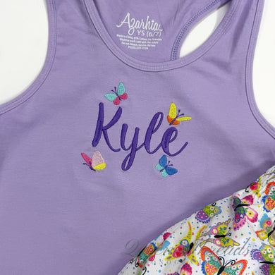 Lavender Racer Back Tank Top