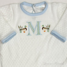 Load image into Gallery viewer, Long Sleeve Paty Knit Romper with Knit Trim