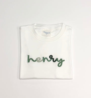 Cursive Name Tee-Greens