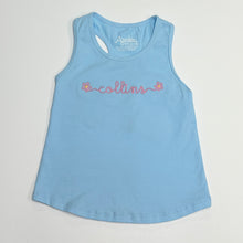 Load image into Gallery viewer, Light Blue Racer Back Tank Top