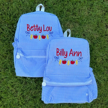 Load image into Gallery viewer, Gingham Backpack