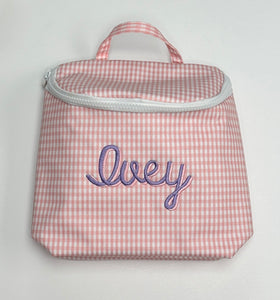 Gingham Take Away Insulated Lunchbox