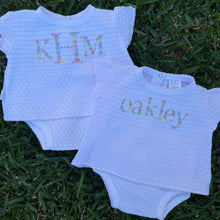 Load image into Gallery viewer, Pink Pinstripe Flutter Sleeve Paty Diaper Set