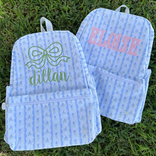 Load image into Gallery viewer, Blue Ribbon Floral Backpack