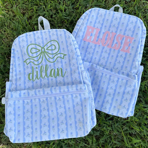 Blue Ribbon Floral Backpack
