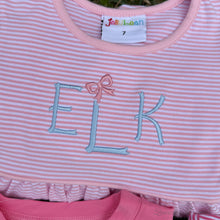 Load image into Gallery viewer, Girls Light Pink Stripe Kate Dress