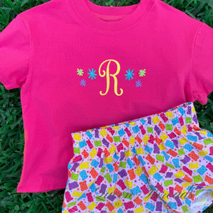 Girls Hot Pink Boxy Tee