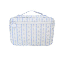 Load image into Gallery viewer, Blue Ribbon Floral Bundle Up Hanging Toiletry Bag