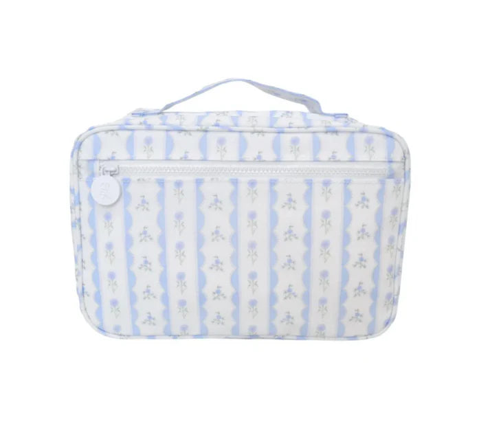 Blue Ribbon Floral Bundle Up Hanging Toiletry Bag