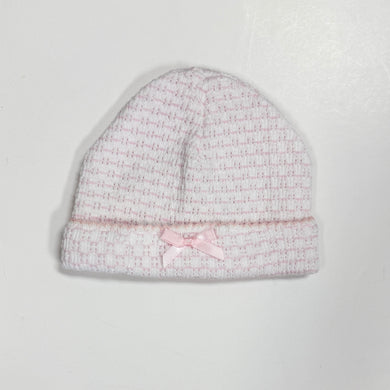 Pink Pinstripe Paty Sailor Beanie w/Bow