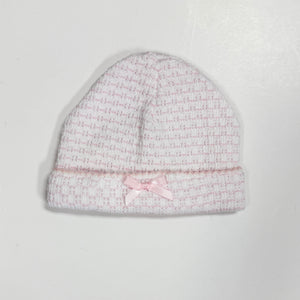 Pink Pinstripe Paty Sailor Beanie w/Bow