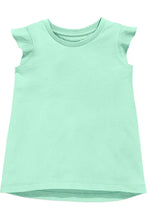 Load image into Gallery viewer, Girls Mint Ruffle Tee