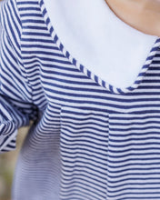Load image into Gallery viewer, Navy Stripe Henry Bubble