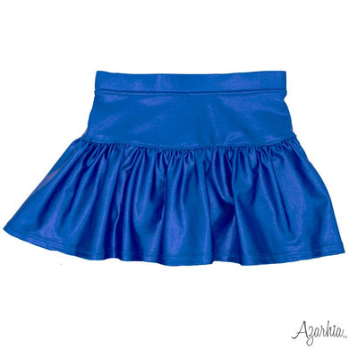Royal Blue Shimmer Gathered Skort