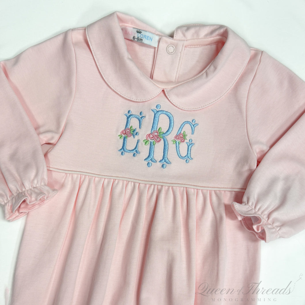 Pink Long Sleeve Pima Bubble
