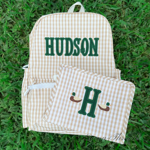 Gingham Backpack