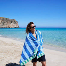 Load image into Gallery viewer, Quick Dry Beach Towel- Blue Sky
