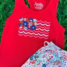 Load image into Gallery viewer, Red Racer Back Tank Top