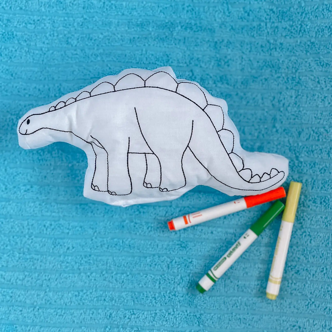 Stegosaurus Doodle Coloring Activity Doll