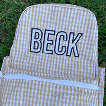 Load image into Gallery viewer, Gingham Backpack
