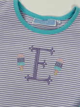 Load image into Gallery viewer, Lavender Stripe &amp; Aqua Lucy Dress