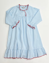 Load image into Gallery viewer, Blue with Red Trim Nightgown