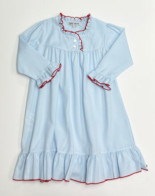 Blue with Red Trim Nightgown