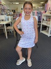 Load image into Gallery viewer, Girls Water Color Bows Izzy Tennis Dress