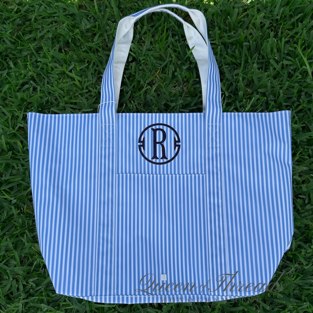 Chambray Stripe Jumbo X-Large Tote