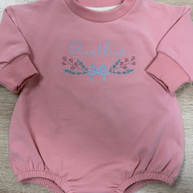 Mauve Pink Oversized Sweatshirt Bubble