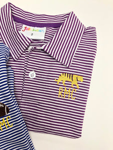 Purple Stripe Graham Shirt