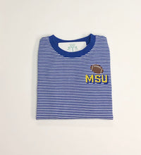 Load image into Gallery viewer, Royal Blue Stripe Graham Shirt