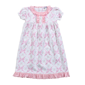 Pink Bows Pima Nightgown