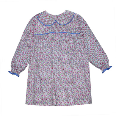 Girls Blue Flowers Sawyer Dress