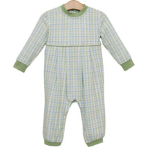 Load image into Gallery viewer, Basin Plaid Patrick Romper