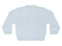 Load image into Gallery viewer, Blue Rocking Horse Embroidered Knit Cardigan