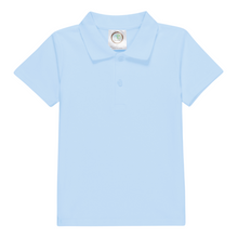 Load image into Gallery viewer, Boys Light Blue Knit S/S Polo
