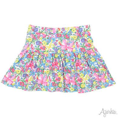 Girls Bright Bows Gathered Skort