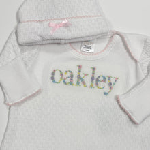 Load image into Gallery viewer, White Paty Knit Gowns with Trim
