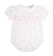 Load image into Gallery viewer, Charming Bows Print Smocked Bubble